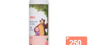 【oh care 歐克威爾】瑪莎與熊 兒童漱口水 水蜜桃 250ml(瑪莎與熊聯名限定款)