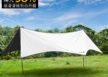 【Outdoorbase】延伸前庭使用空間增加使用面積 彩繪天空(UPF50+++防曬大六角天幕)